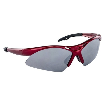 Sas Safety SAFETY GLASS DB RED FRAME w/SMOKE MIRROR SA540-0003